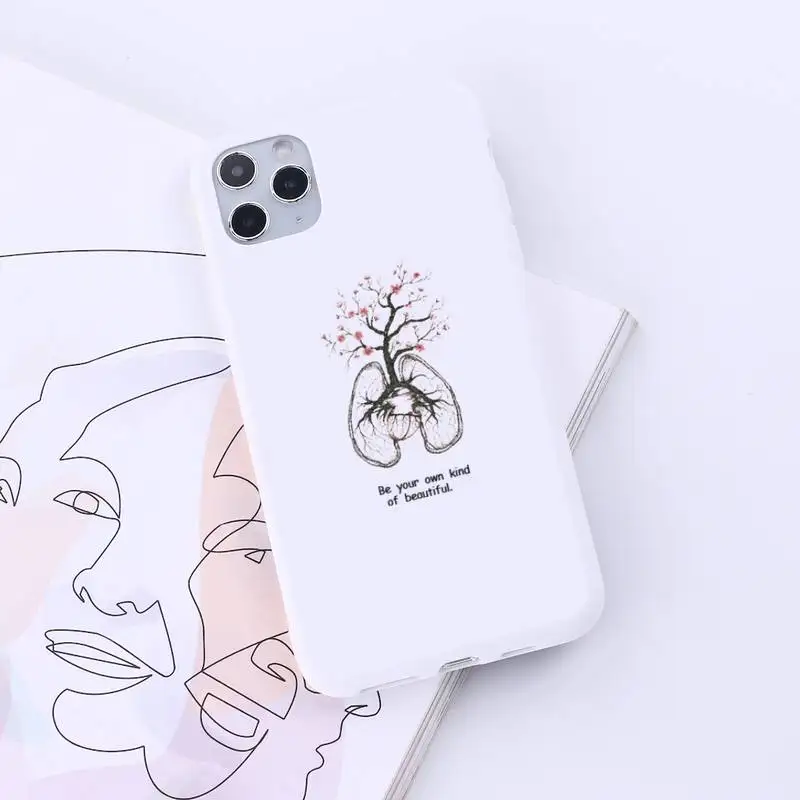 

Great Aesthetic Flower art Phone Case Candy Color for iPhone 6 7 8 11 12 s mini pro X XS XR MAX Plus