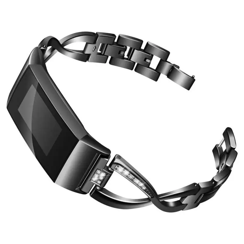 Красочные умные часы браслет ремешок для запястья forFitbit charge 3 с x образным