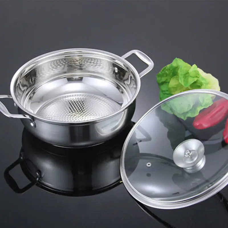 Горячий горшок кастрюля из нержавеющей стали утолщенная глубокая суповая