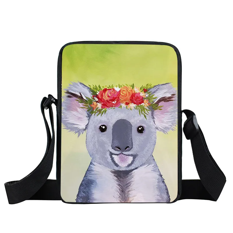 Сумка через плечо Kawaii Animal Koala мини сумка мессенджер для мальчиков и девочек книг
