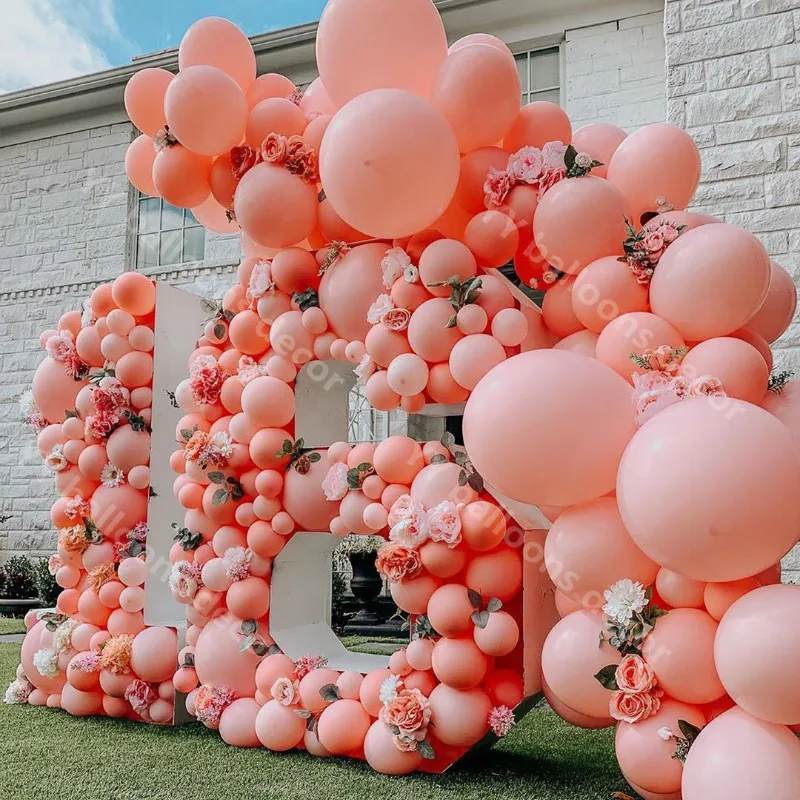 

100pcs 5/10/12inch Coral Red Latex Balloons Inflatable Helium Ballon Birthday Party Kids Favor Air Ball Wedding Party Decoration