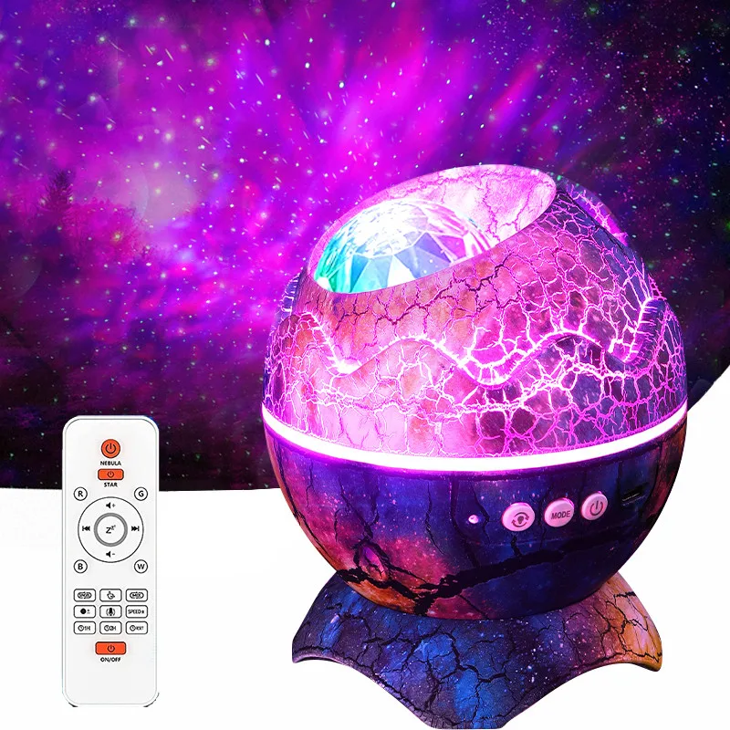 

3D Remote Control Star Projector LED Galaxy Night Lights For Kids Gifts White Noise Bluetooth Speaker Adults Home Theater Decor