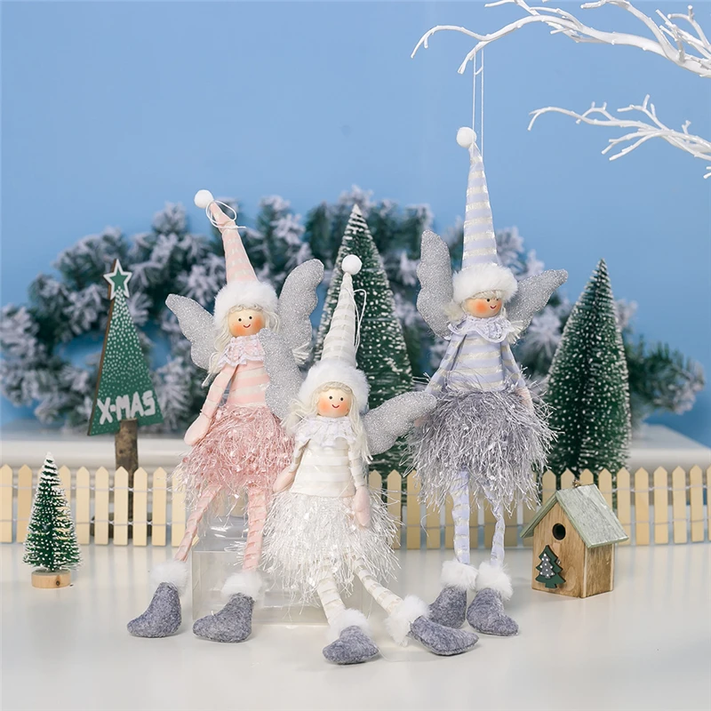 Рождественские кукольные Подвески с ангелом 2019 рождественские украшения для