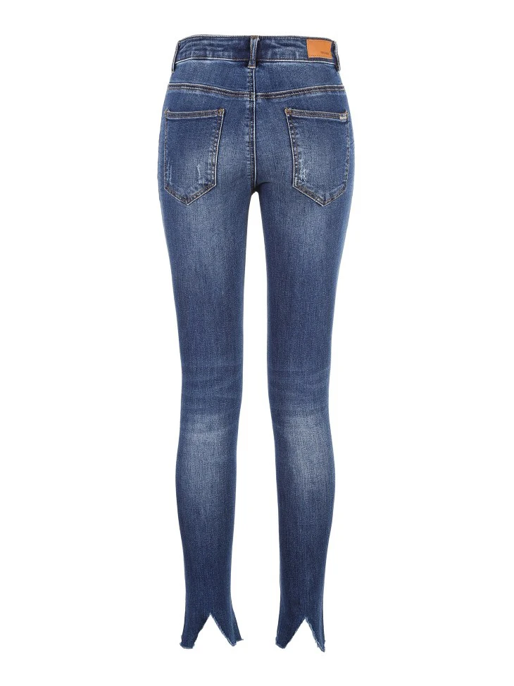 Vero Moda женские облегающие Стрейчевые джинсы из лайкры с потертостями на манжетах | 319149550