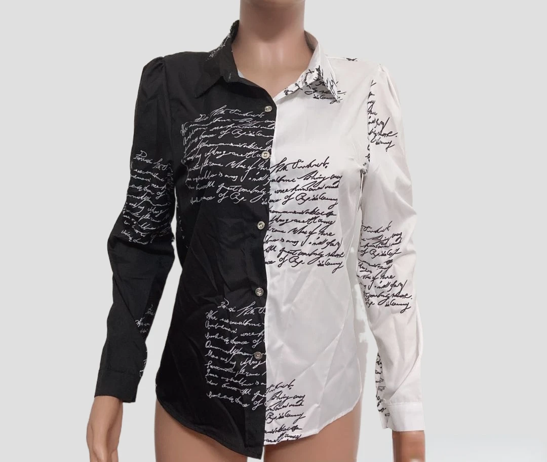 Женская Элегантная блузка с цветочным принтом Новинка осени 2021 повседневные