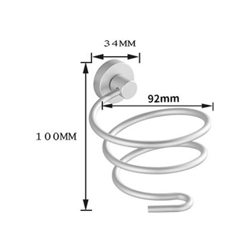 1 шт. инновационные настенный фен Нержавеющая сталь Ванная комната настенные