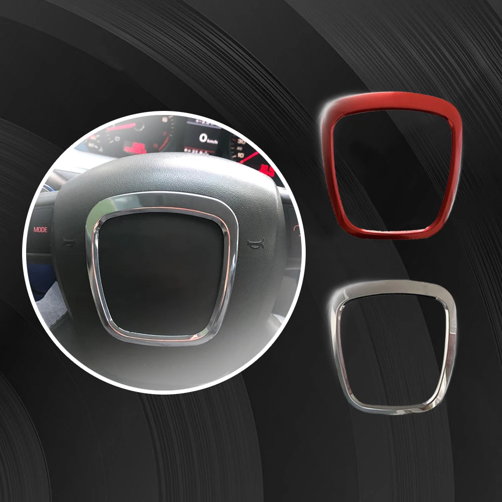 Car Stickers Styling Steering Wheel Center Logo Covers Trim For Audi A4 B6 B7 B8 A3 8P A6 C7 Q5 Q7 Waterproof Sticker | Автомобили и