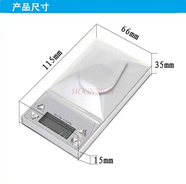 

Precision Jewelry Electronics Weigh 0.001g Gold Weigh Gram Weigh High Precision Powder Lipstick Balance
