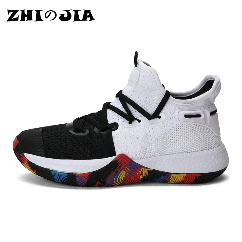 

High Quality Popcorn Basketball Shoes Men Sneakers Boys Basket Shoes Autumn High Top Anti-slip Outdoor Sports Shoes Women Summer