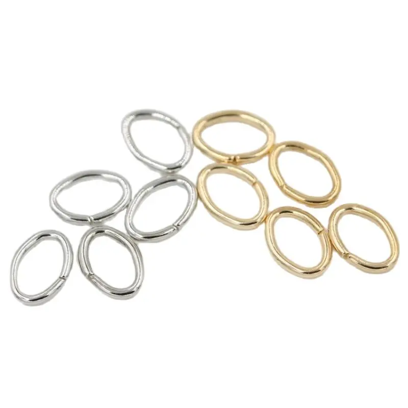 300 шт. овальные железные кольца для прыжков раздельное кольцо фурнитура