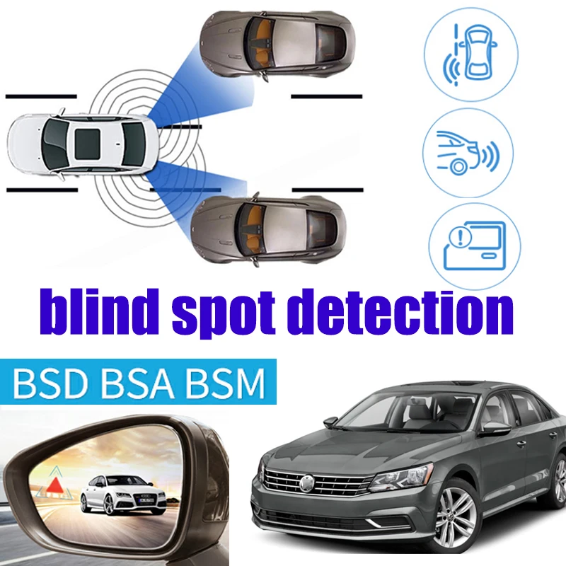 

Для Volkswagen VW Passat CC Arteon Car BSD BSA BSM Предупреждение о слепой зоне эритроберт зеркало заднего радара обнаружения