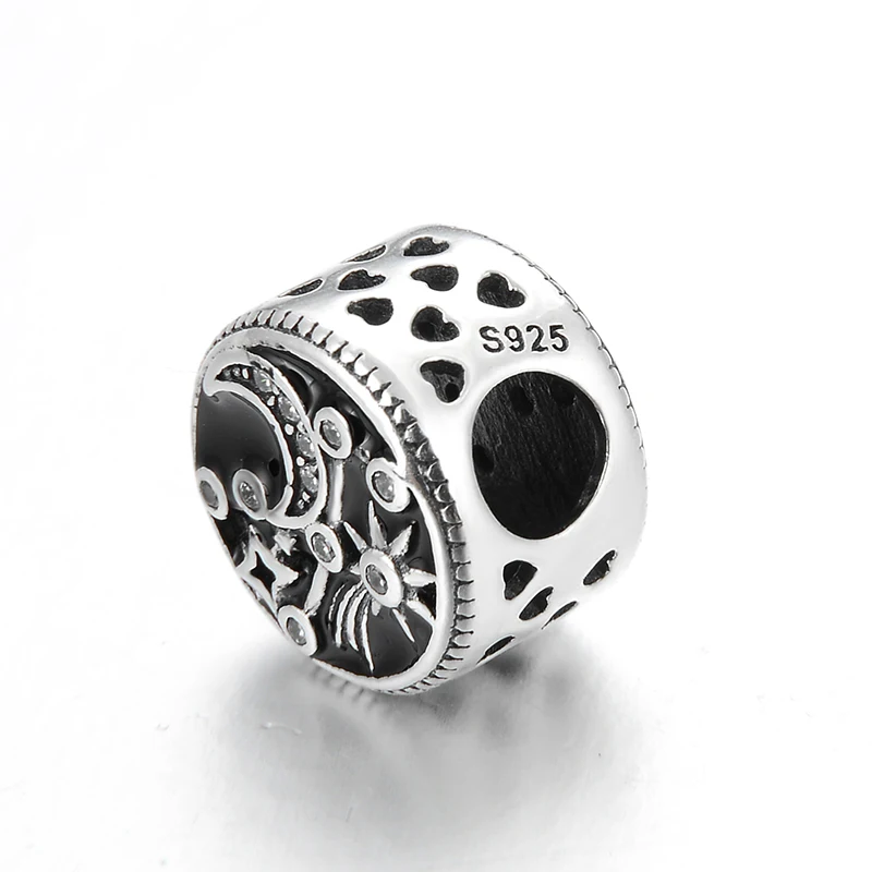 Высокое качество 925 стерлингового серебра Защита от солнца с изображением луны и