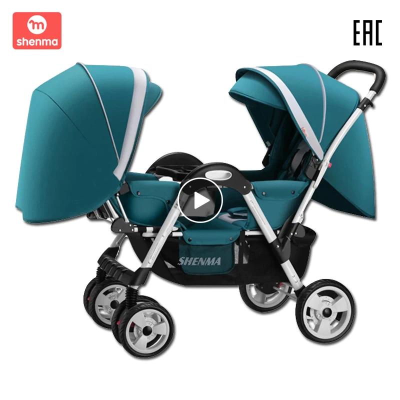 SHENMA Двухместная детская коляска Складная для путешествий - Цена: 8 989,48 руб.