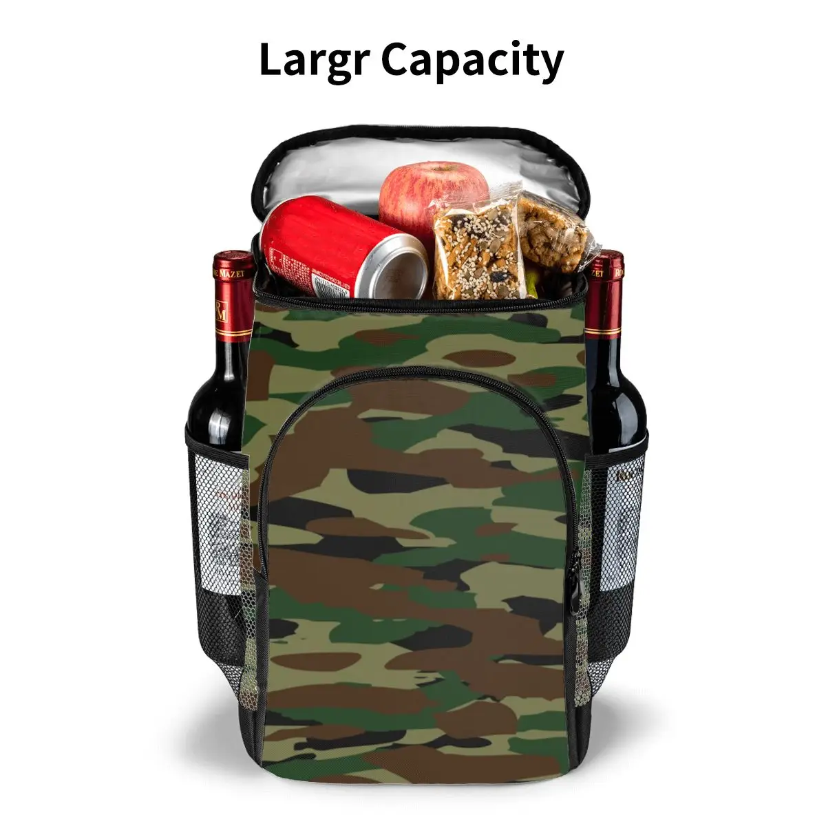picnic cooler backpack summer camouflage pattern waterproof thermo bag refrigerator fresh keeping thermal insulated bag free global shipping