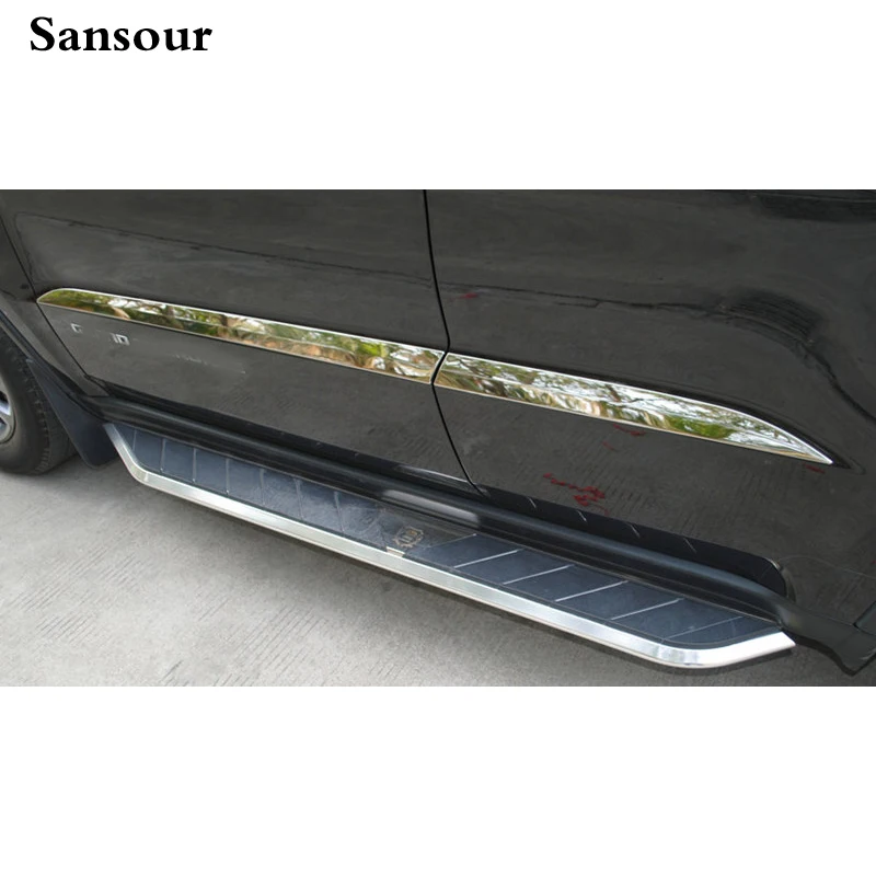 Sansour для Jeep Grand Cherokee 2011 2012 2013 2014 2015 дверь из нержавеющей стали боковое тело