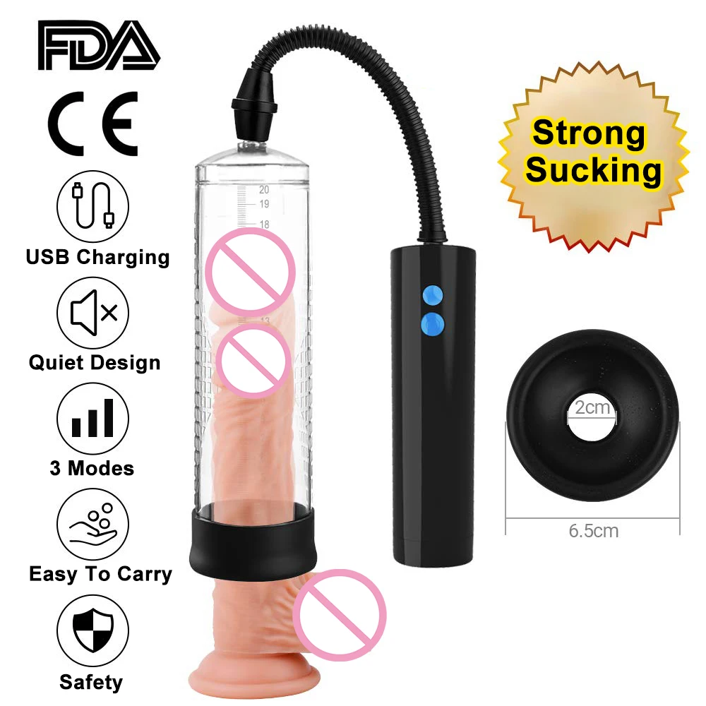 Автоматический увеличитель мужского пениса вакуумное устройство USB