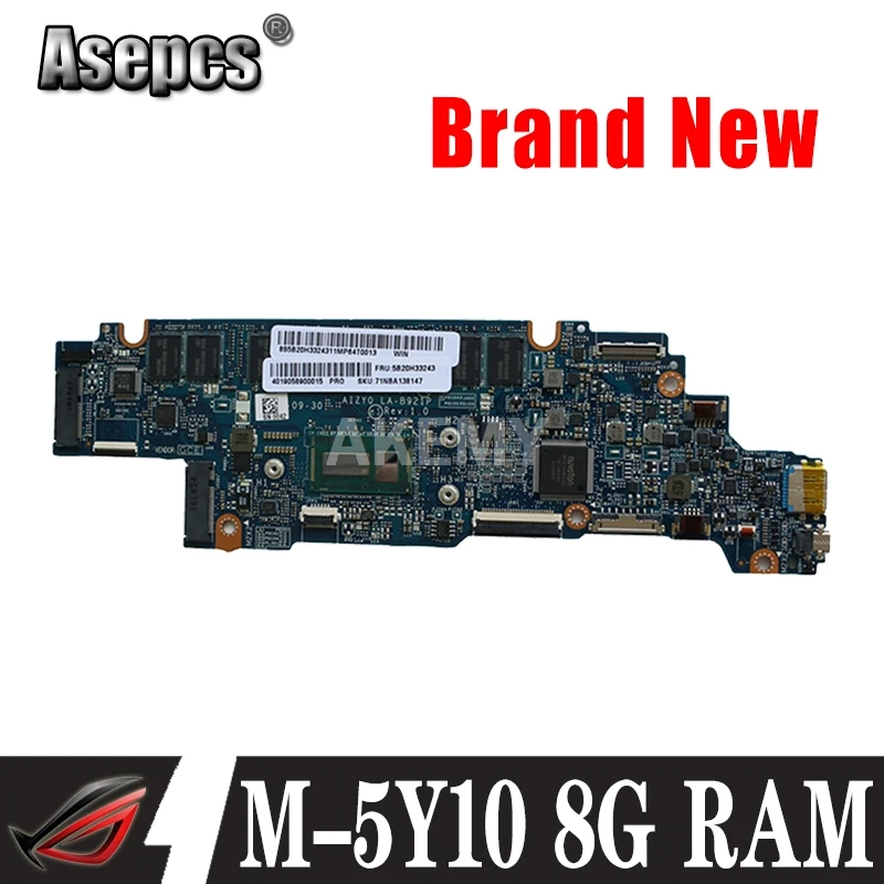 LA B921P материнская плата для ноутбука For Lenovo YOGA 3 11 оригинальная 8GB RAM M 5Y10