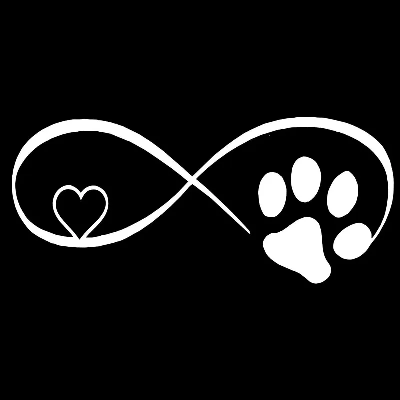 

Beautiful Dog Cat Paw Love Car Sticker Cover Scratches Waterproof Pvc 18cm X 8cm