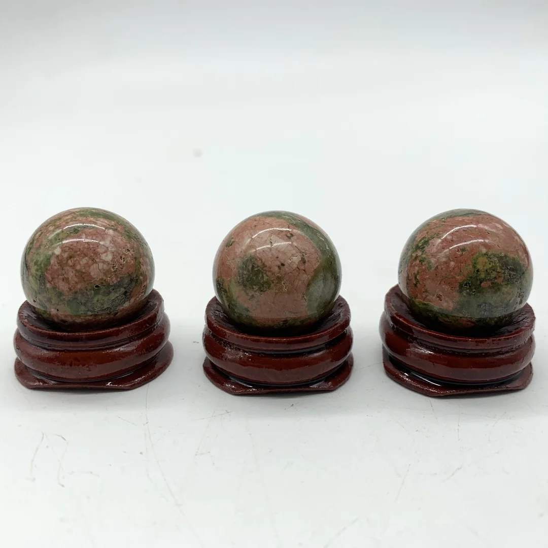

22-24mm Natural Unakite Quartz Sphere Crystal Ball Stones Gem Healing Stones Gifts Decor Minerals Aesthetic Room Decor