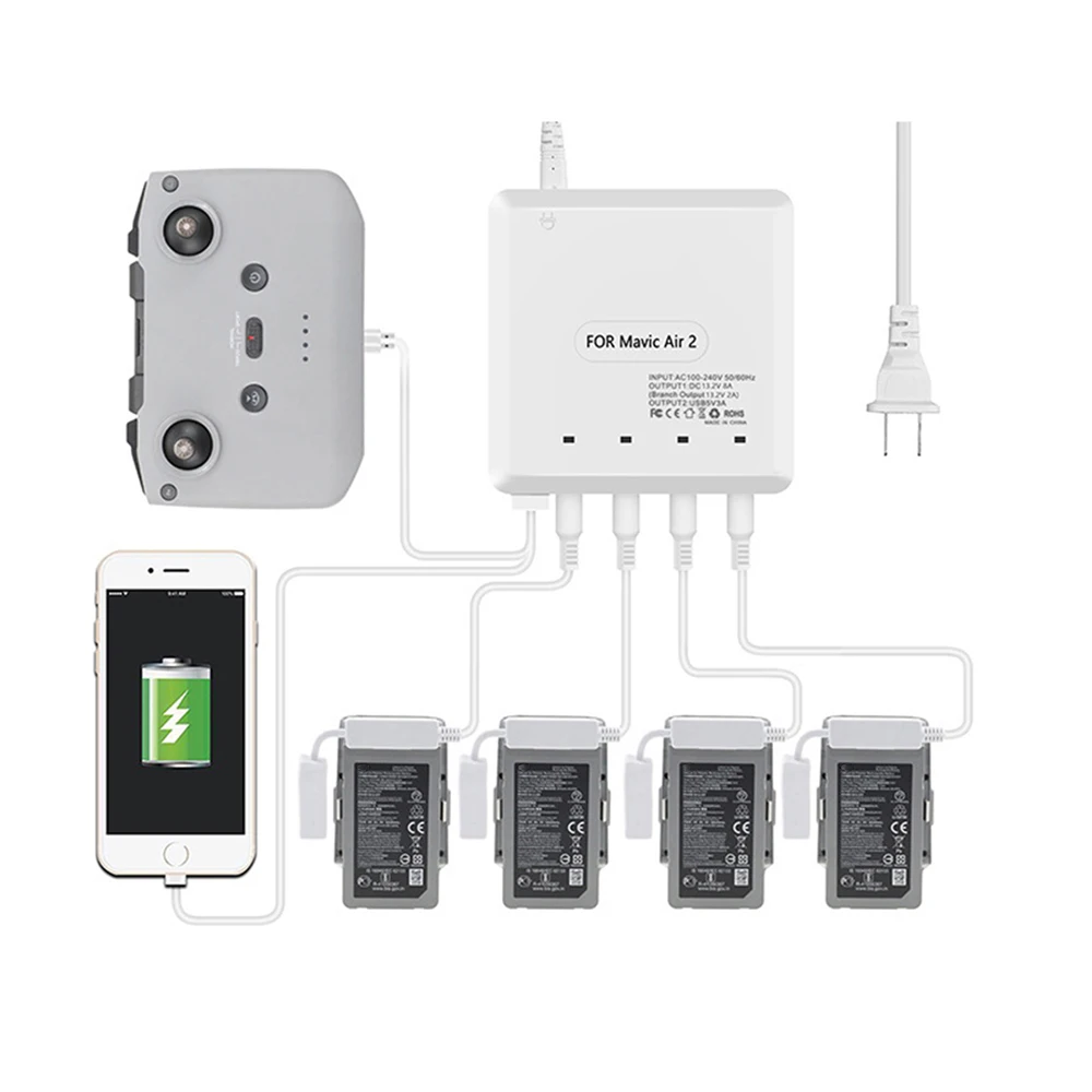 Зарядное устройство Mini 4 для аккумулятора зарядный концентратор USB-интерфейс DJI