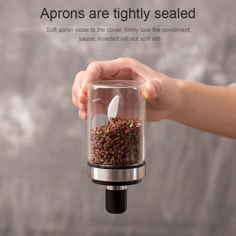 Стеклянные мерные контейнеры для специй бутылка приправ соли перца кухонная