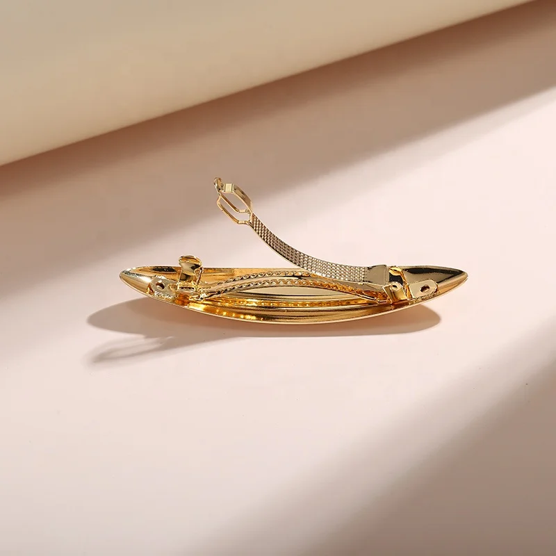 

Wholesale Gold Oval Stainless Steel Women Hair Pins Accessories 2021