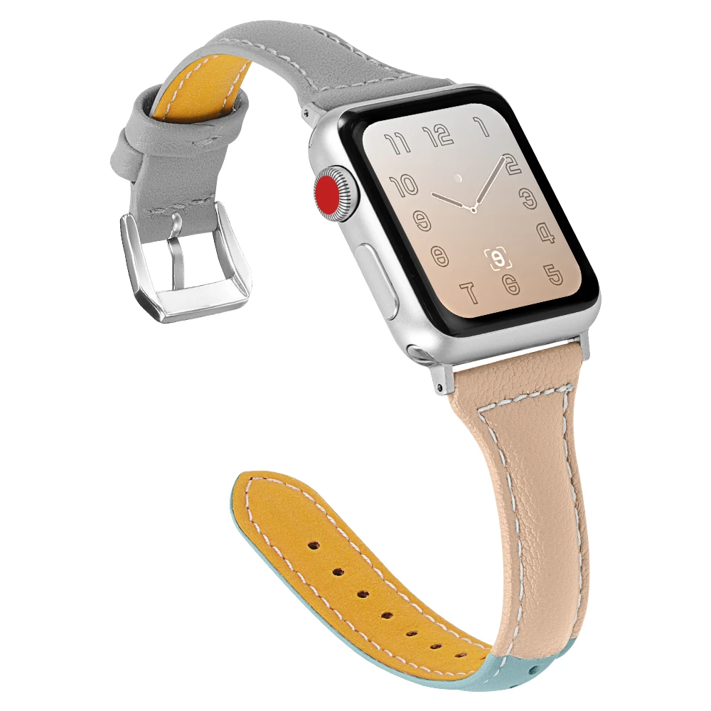 Joyozy часы с ремешком из натуральной кожи, ремешок для наручных часов Apple Watch 5/4/3/2/1, браслет, ремешок для наручных часов Apple Watch, версии кожи наручных часов iwatch серии