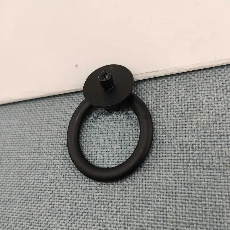 1 шт. черная винтажная круглая ручка с одним отверстием 25 х50 мм | Обустройство дома