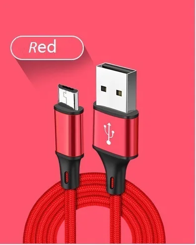 NOHON USB телефонный кабель для iPhone 11 Pro Max XS XR type C Micro usb кабель для зарядки и передачи данных для samsung Android 0,25 м 1 м 1,5 м 2 м 3 м - Цвет: Красный