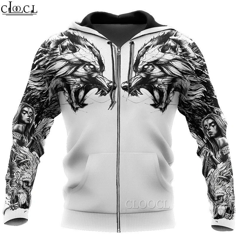 

CLOOCL Newest Tattoo and Dungeon Dragon 3D Print Men Women Fashion Casual Harajuku Streetwear Zipper Hoodies Casual Tops