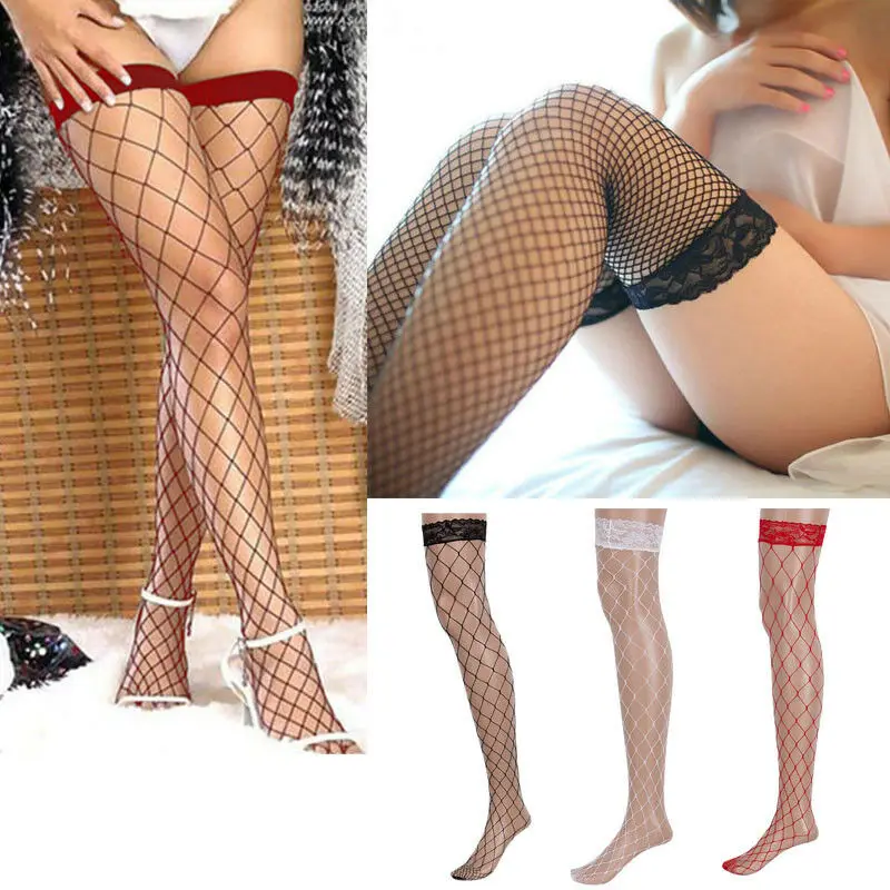 Женские сексуальные кружевные сетчатые трикотажные чулки | Женская одежда