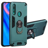 with finger ring kickstand anti fall shockproof protective armor phone case for huawei y5 y6 y7 y9 prime pro 2018 2019 cover