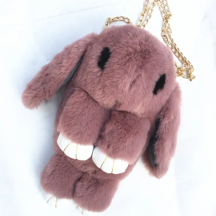 Мягкая Детская сумка из искусственного меха кролика детские сумки на плечо