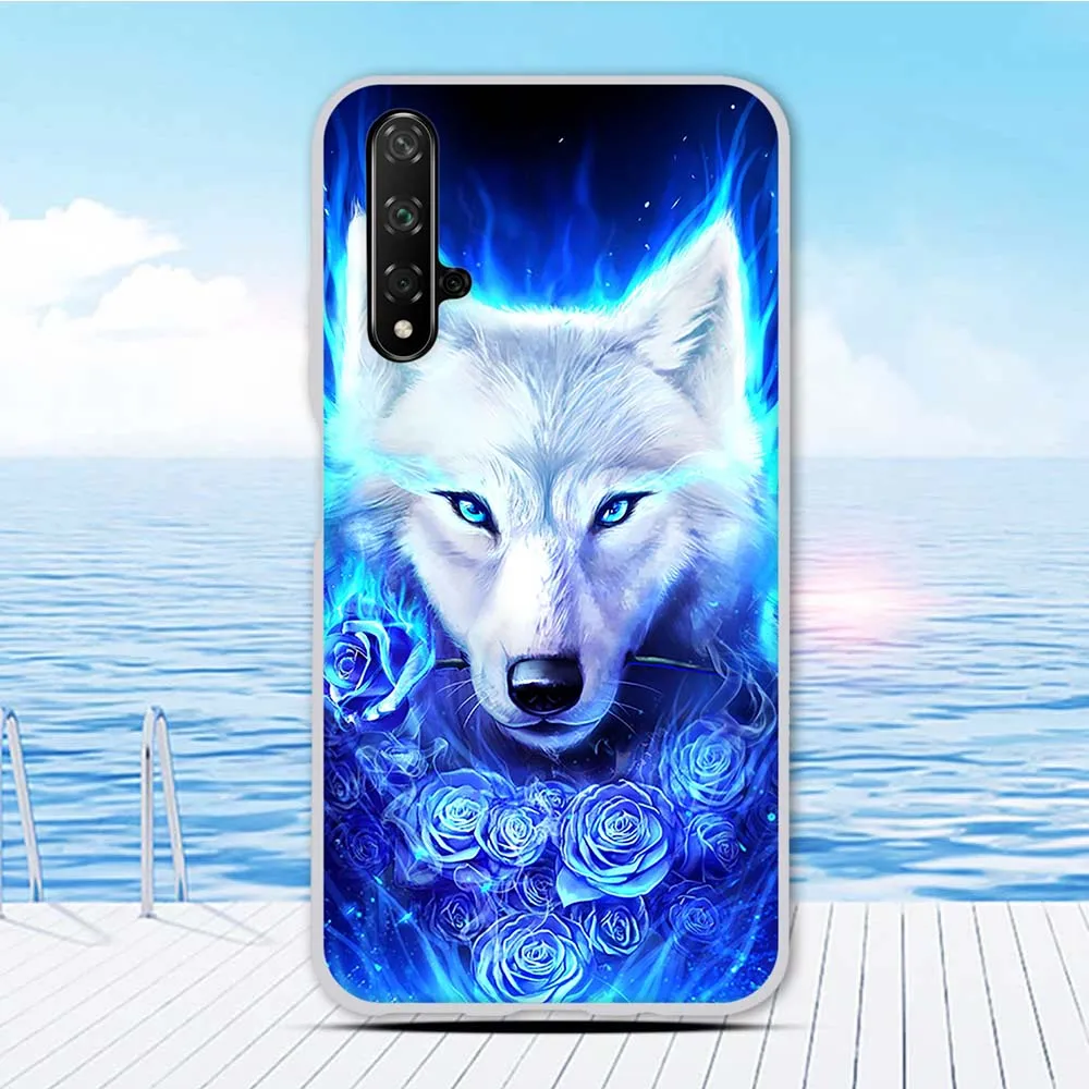 Чехол Funda 6,26 дюйма для huawei nova 5 T, силиконовый чехол для Honor 20, чехол с животным принтом, чехол для Honor 20 S, чехол для телефона, бампер