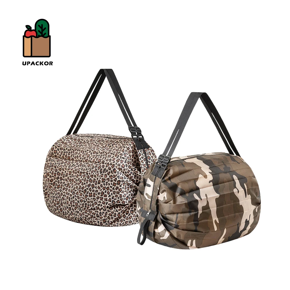 

Upackor крупных супермаркетов Складная хозяйственная сумка на одно плечо, Экологичная хозяйственная сумка мешок с Дорожная сумка из ткани Окс...