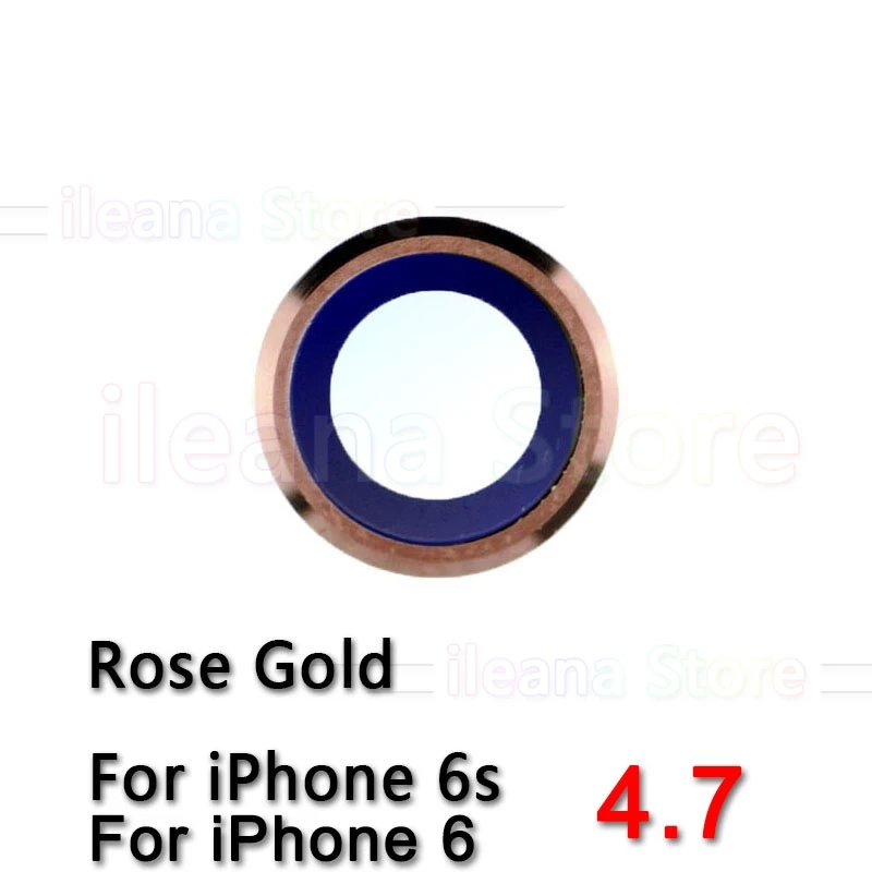 Сапфировое стекло задняя камера Стекло кольцо для iPhone 6 6s плюс камера объектив кольцо Крышка Оригинальная Замена - Цвет: 6s Rose