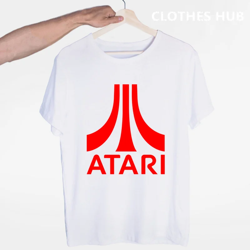 Футболка для любителей аркадных игр Atari с круглым вырезом и короткими рукавами