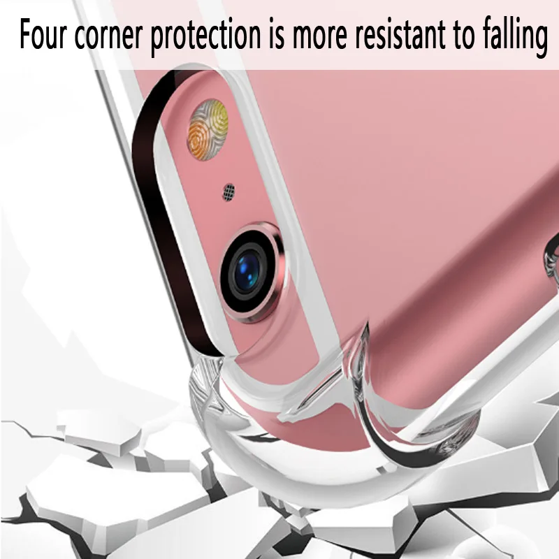 Чехол s для iphone X XS Max XR прозрачный силиконовый с подушкой безопасности задняя крышка для iphone 5s 6 7 8 plus Pro 11 Max TPU чехол для телефона