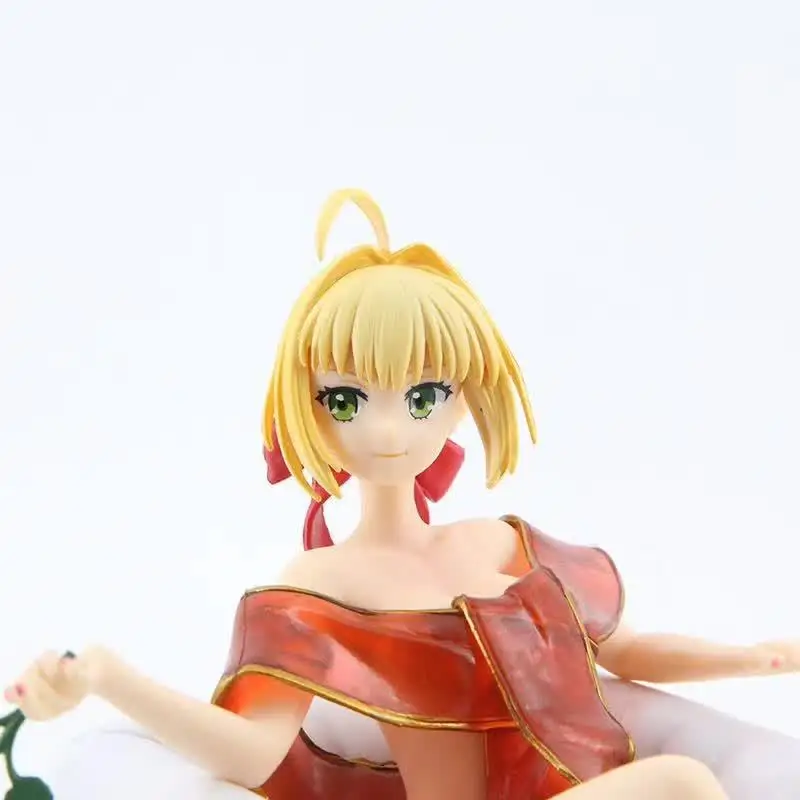 

Fate EXTRA Nero Figure FGO RED Saber Chair Figure Okita Souji 15CM PVC Action Figure Toy Collection Model Gift