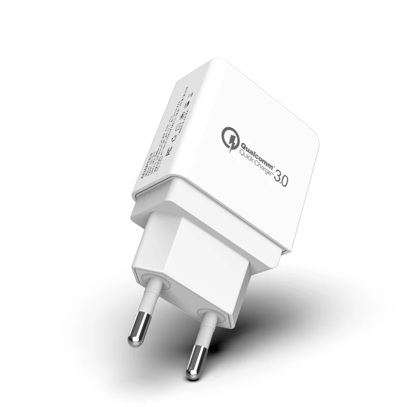 LINGCHEN QC 3,0 Быстрая зарядка USB зарядное устройство для samsung Galaxy S9/S8/S7 3,0 зарядное устройство для мобильного телефона быстрое зарядное устройство для Xiaomi huawei - Тип штекера: Европейский Союз (ЕС)