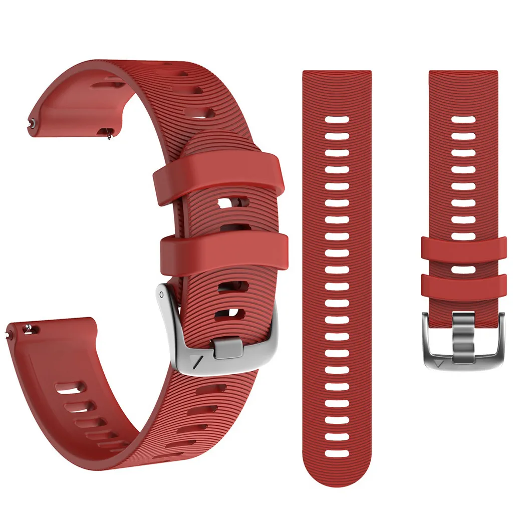 Сменный спортивный мягкий силиконовый ремешок для наручных часов Garmin Forerunner 245 245M