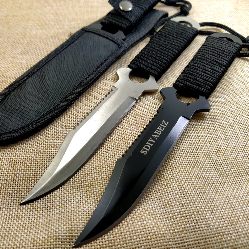 Нож ПАРАШЮТИСТА ножи для дайвинга из нержавеющей стали прямой нож выживания на