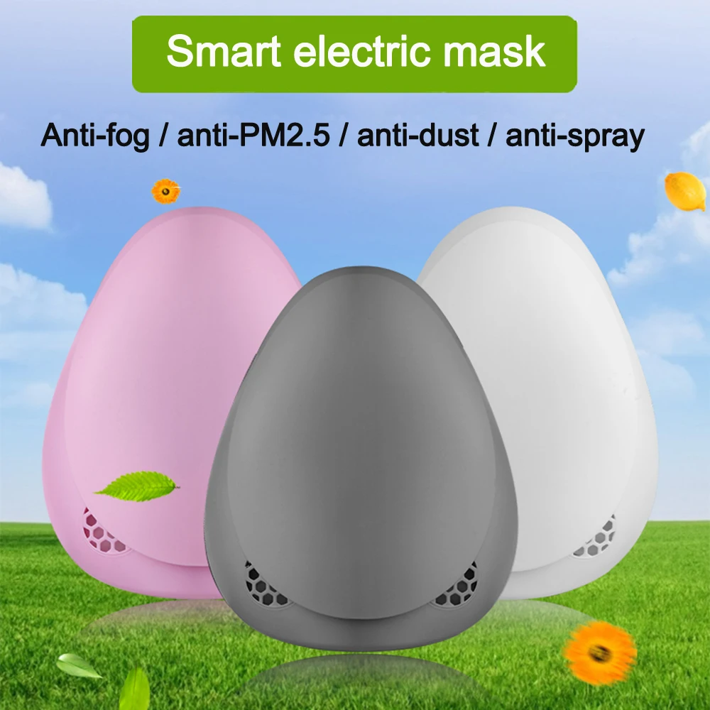 

In Stock Prompt Delivery PM 2.5 Anti Fliters Replaceable Electric Mouth Mask Efficient purification system independent air