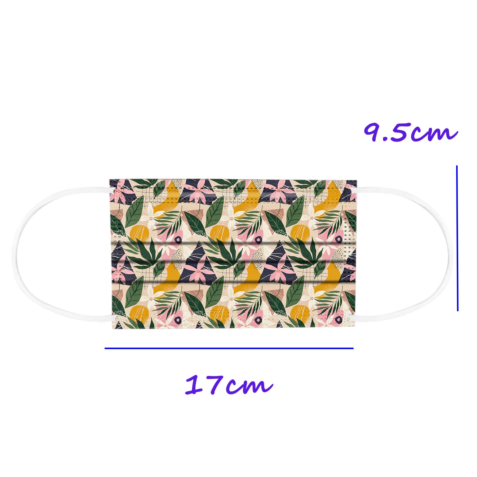 

3-layer Mask Disposable Mascarillas Floral Filters Face Masks Adult Mascara Facial Mouth Mask Masque Rose 30pcs Mouth Caps