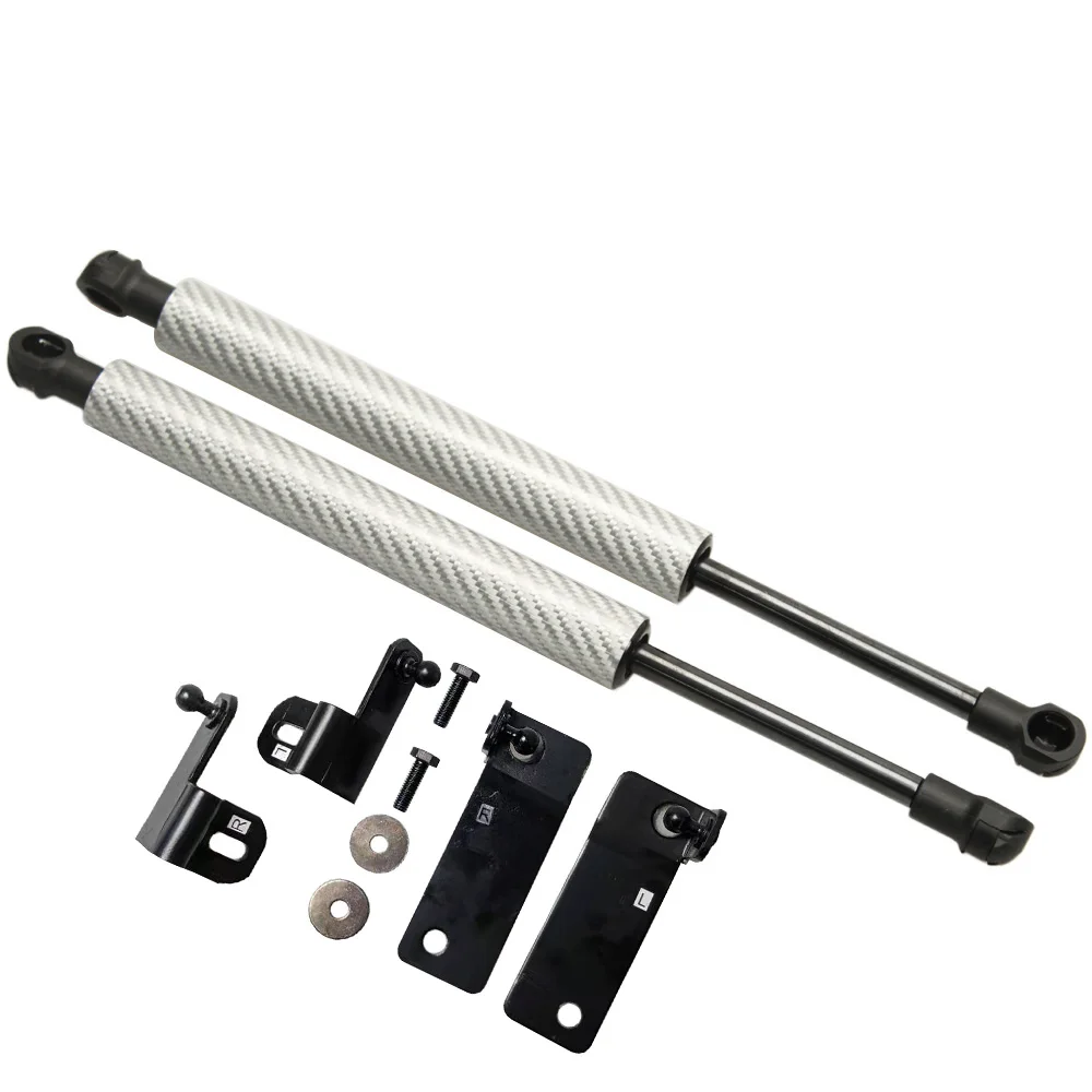 silver carbon Для Mazda MX-5 MX5 2006- модифицировать авто передний капот газовые стойки амортизаторы подъемные опоры - Цвет: silver carbon