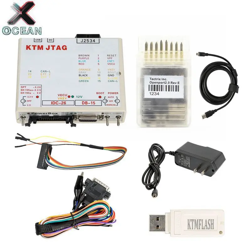 KTMFLASH V1.95 ECU программист и трансмиссия инструмент для обновления электропитания KTM Flash DiaLink J2534 кабель