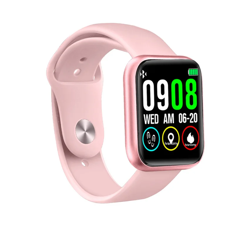 Полный сенсорный экран Смарт-часы женские мульти-спортивный режим Smartwatch IP68 Водонепроницаемый фитнес-трекер носимое устройство для Apple