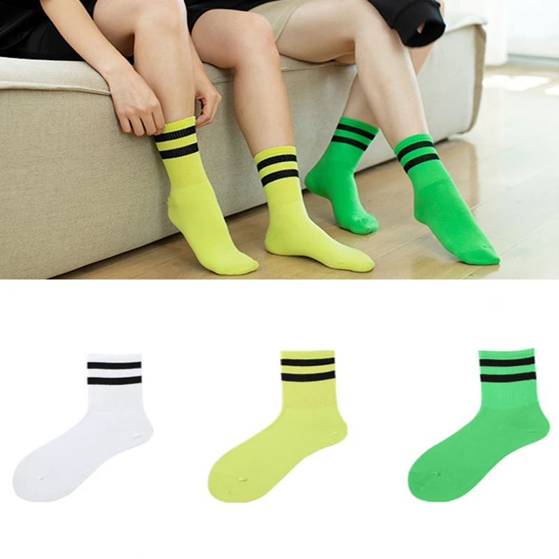 Модные полосатые женские носки красочные удобные с радужным рисунком смешные