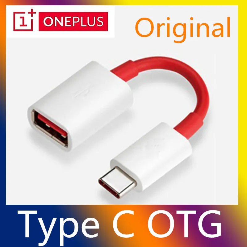 Оригинальный Кабель адаптер Oneplus OTG Type C поддержка флеш накопителя/U