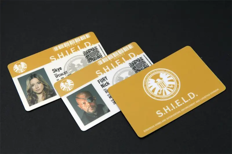Спецназ для косплея по фильму Shield S.H.I.E.L.D. Металлический значок и кожаный